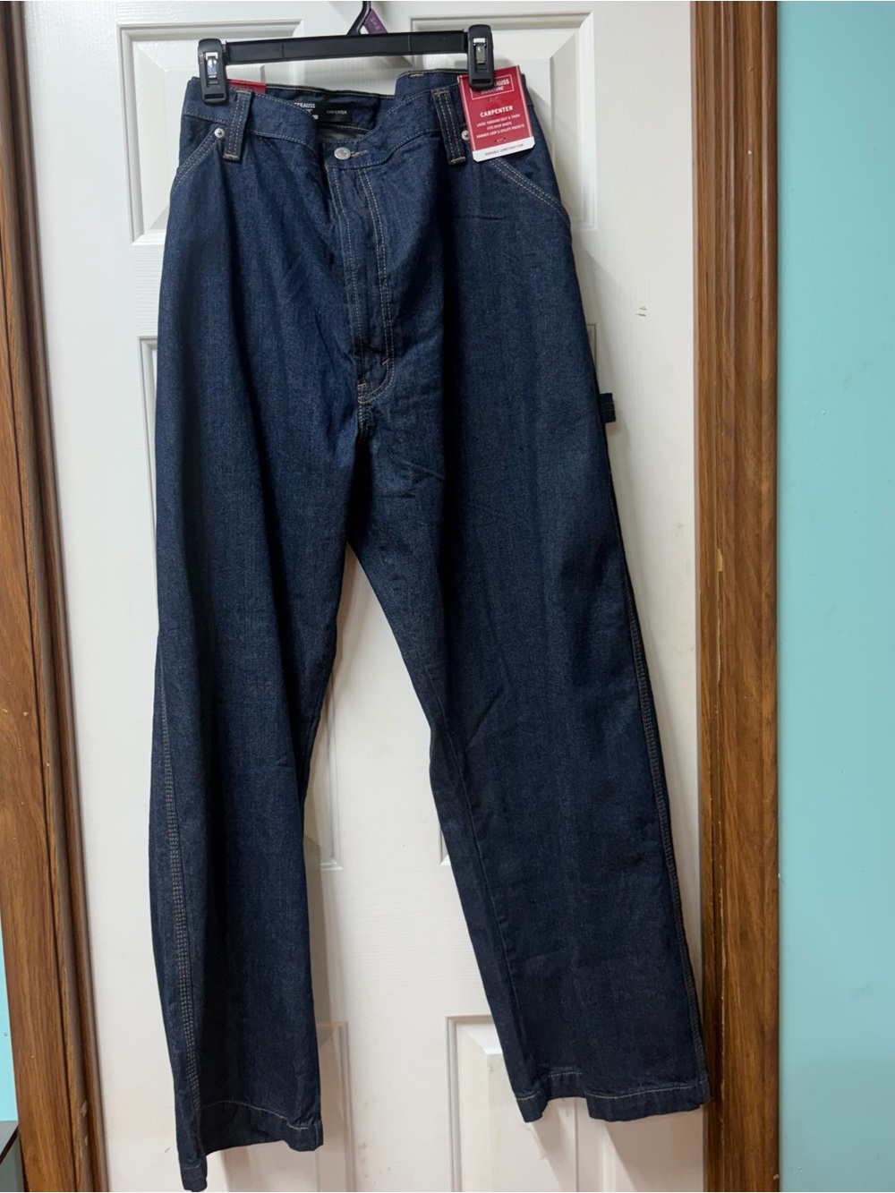 Levi's Dark Indigo Relaxed Straight Jeans 44x30 brand new with tags